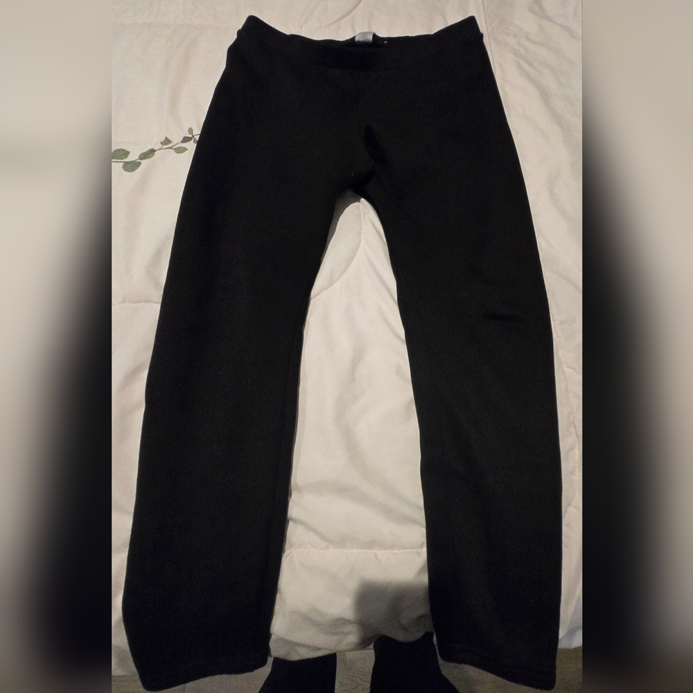No Boundaries Fleece Lined Black Leggings Comfortable Stretchy Bottoms